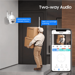 Tuya 4MP PTZ WiFi Outdoor Camera IP66 Weatherproof 5G Dual Band Security - stepyours.com