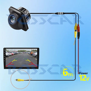 Universal Car Rear View Camera Waterproof Night Vision 170 Degree Parking Assist - stepyours.com