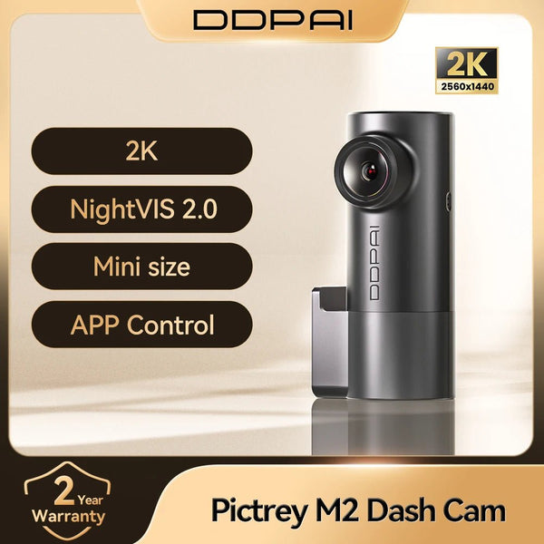 Pictrey M2 2K Dash Cam Night Vision 330 Degree Rotatable Car DVR Parking Monitor - stepyours.com