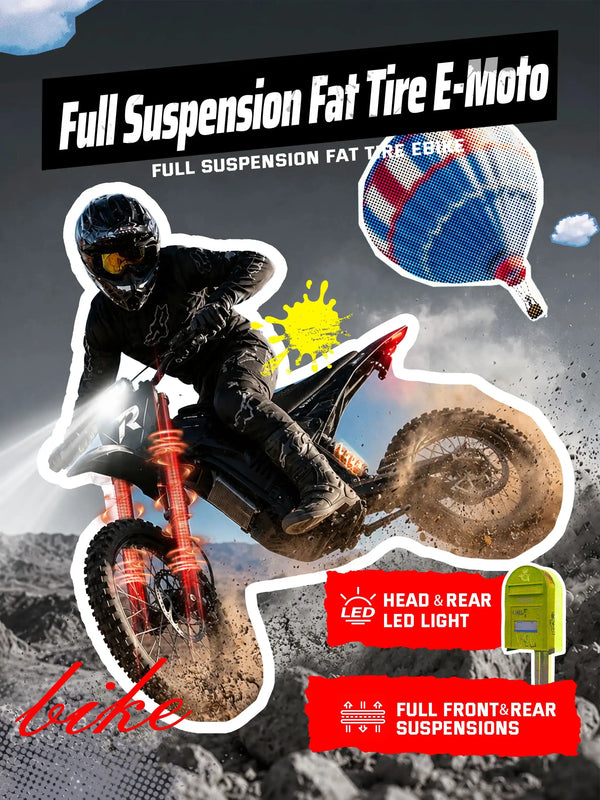 ESKUTE RR Electric Dirt Bike, 50+mph 5500W Peak Mid-Drive Motor, Electric Motorcycle with 60 Mile 60V 30Ah Removable Battery, Hydraulic Dual Shock Absorbers,