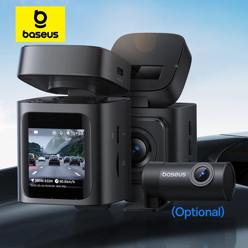 Baseus VD1 3K Dash Cam Front And Rear With GPS Supercapacitor 24H Parking - stepyours.com