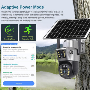 V380 Pro Solar Camera - Dual Lenses 8MP 4K 4G WiFi Night Vision - stepyours.com