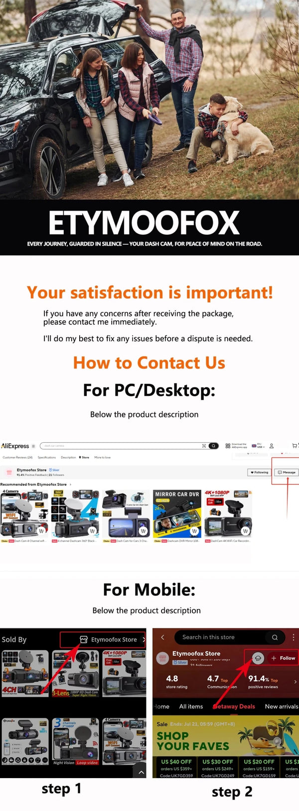 4 Channel 360 Dash Cam With 1080P Front Left Right Rear 24H Parking - stepyours.com