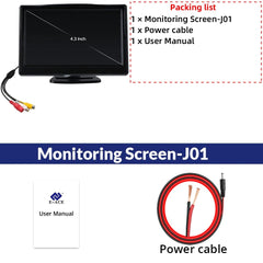 4.3 Inch Rotatable Rear View Camera For Car Reversing With 170 Degree Angle - stepyours.com