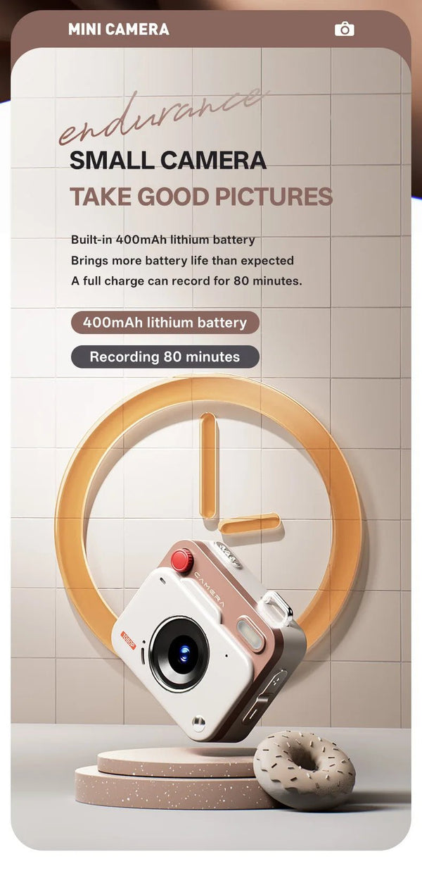 Must Have Retro CCD Mini Digital Camera Keychain With 1.77 Inch HD Video - stepyours.com