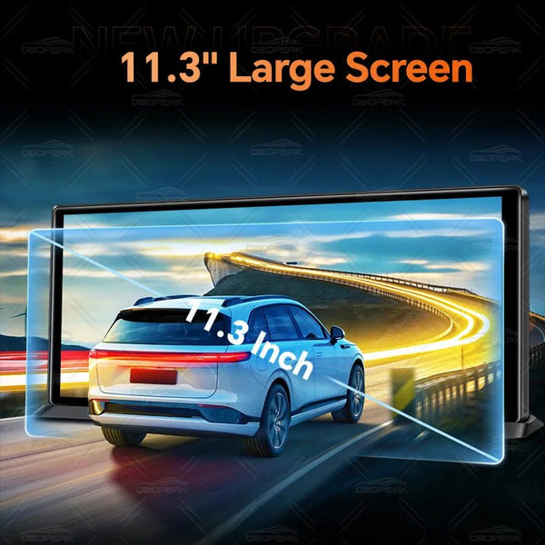 OBDPEAK K8 Pro Dash Cam Front 5K Rear 1080P CarPlay Android Auto 11.3 AI Screen - stepyours.com