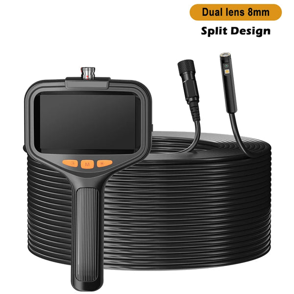 Four Point Three Inch Industrial Endoscope Camera 1080P HD 50m Rigid Cable - stepyours.com