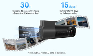 Pictrey M2 2K Dash Cam 330 Degree Rotatable Car DVR Night Vision Voice Control - stepyours.com