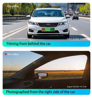 4 Channel Dash Cam With Front And Rear Night Vision Quad Vehicle DVR - stepyours.com