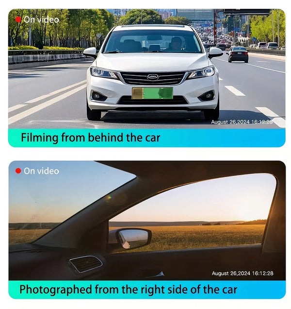 4 Channel Dash Cam With Front And Rear Night Vision Quad Vehicle DVR - stepyours.com