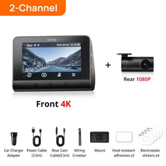 70mai Ultra HD 4K Dash Cam A810 A810S With Built In GPS ADAS 150 Degree FOV - stepyours.com