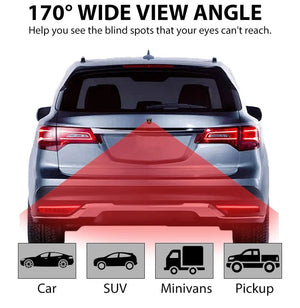AHD 1080P Car Front And Rear View Reversing Camera 170 Degree Fisheye Lens - stepyours.com