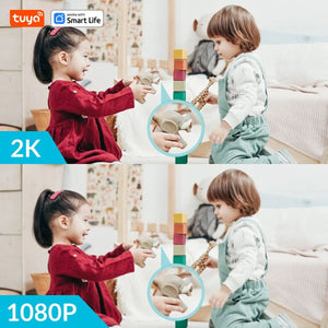 Tuya Smart 3MP Indoor Camera Real Time Alerts 2 Way Audio Human Detection - stepyours.com