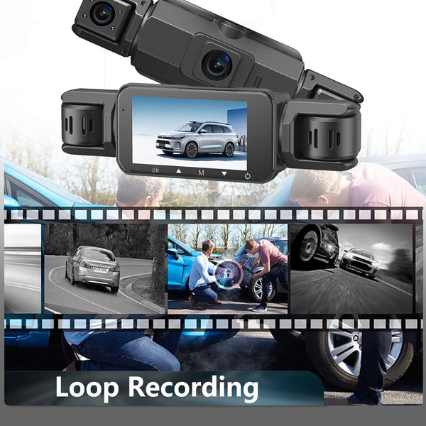 4 Channel Dashcam for Cars WiFi FHD 1080P Night Vision Loop Recording Kit - stepyours.com