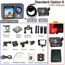 HUAFANT M4R Action Camera 5K 4K60FPS Waterproof 30m IPS Touch LCD 5X Zoom - stepyours.com