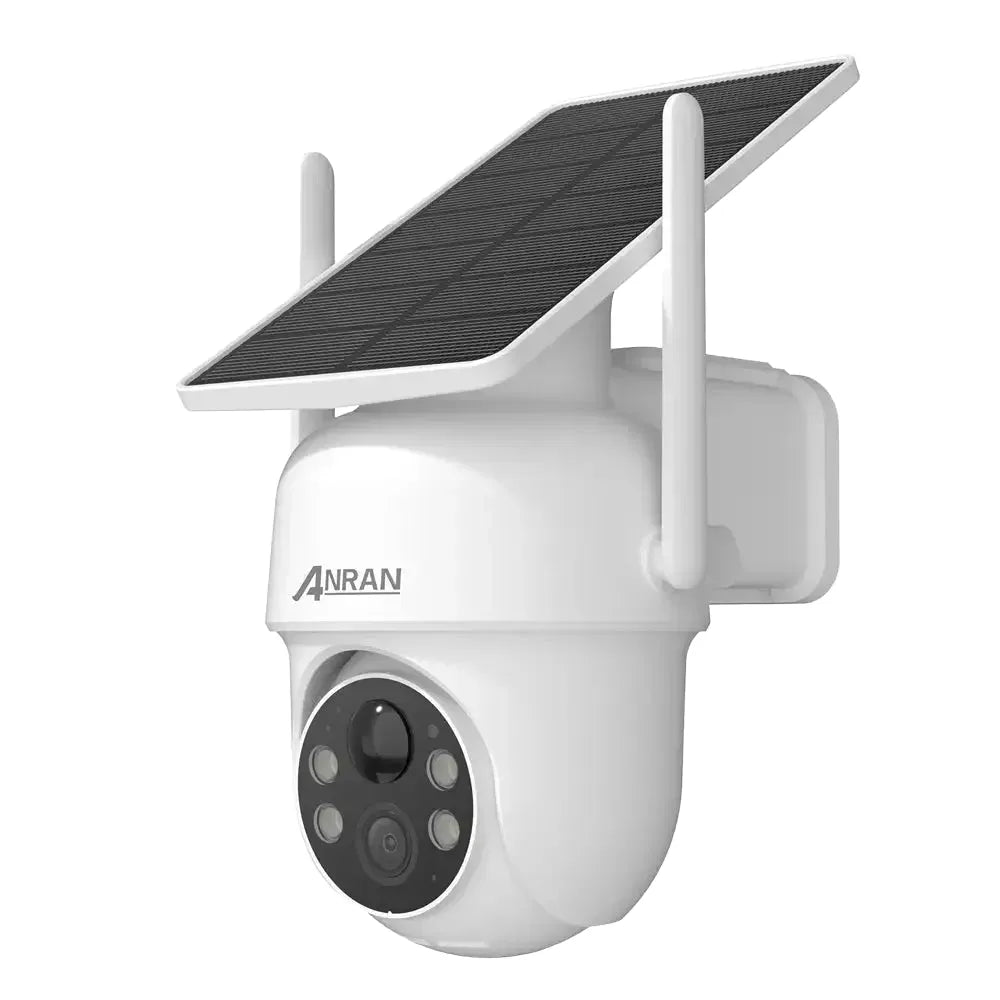 ANRAN Solar Camera 1/2pcs 3/5MP Outdoor 2.4G Wifi Security Camera Battery Cameras Home Surveillance Protection PIR Human Detect,Color Night Vision,IP66 Waterproof