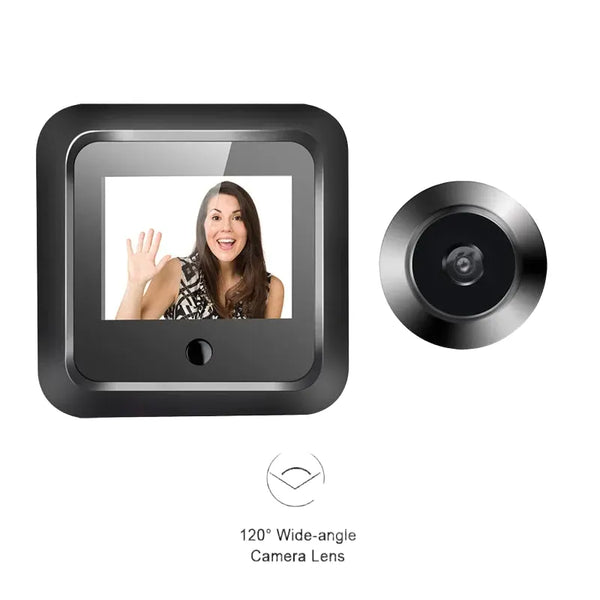 New 2.4 Inch Peephole 120° Smart Digital Door Viewer Camera Security Monitor 240x320 HD Visual Doorbell 300000 Pixels Resolutio by stepyours.com