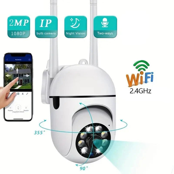 1080P HD PTZ WiFi IP Camera Outdoor Night Vision Waterproof CCTV Surveillance - stepyours.com