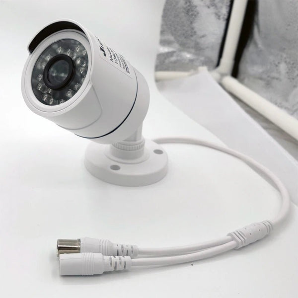 Jienuo 4K AHD CCTV Camera Outdoor Indoor IP66 Night Vision 5MP Home Surveillance - stepyours.com