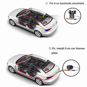 Car Rear View Camera Night Vision 170 Degree Waterproof Reversing Monitor - stepyours.com