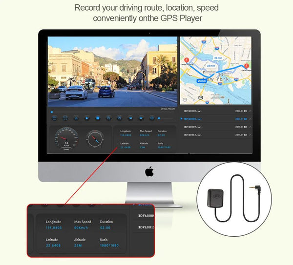 ACCEO Car DVR 10 Inch Rear View Mirror Dash Cam With WiFi 2K Front 1080P Rear - stepyours.com