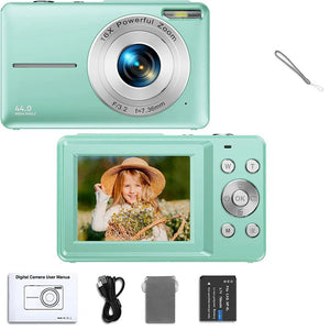 Kids Digital Camera Camcorder 16x Zoom 1080P 44MP for Beginners - stepyours.com