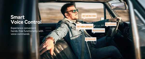 WOLFBOX G900 Dash Cam 4K Front 2.5K Rear GPS Voice Control 5GHz WiFi - stepyours.com
