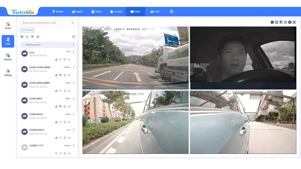 Jimimax JC371 ADAS Dash Cam 3 Channel 4G GPS Live Stream AI Recorder - stepyours.com