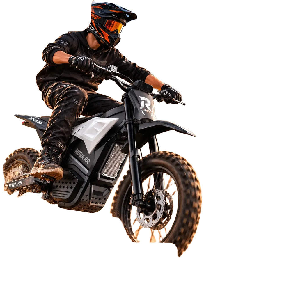 ESKUTE RR Electric Dirt Bike, 50+mph 5500W Peak Mid-Drive Motor, Electric Motorcycle with 60 Mile 60V 30Ah Removable Battery, Hydraulic Dual Shock Absorbers,