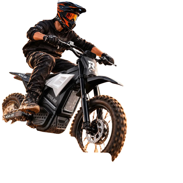ESKUTE RR Electric Dirt Bike, 50+mph 5500W Peak Mid-Drive Motor, Electric Motorcycle with 60 Mile 60V 30Ah Removable Battery, Hydraulic Dual Shock Absorbers,