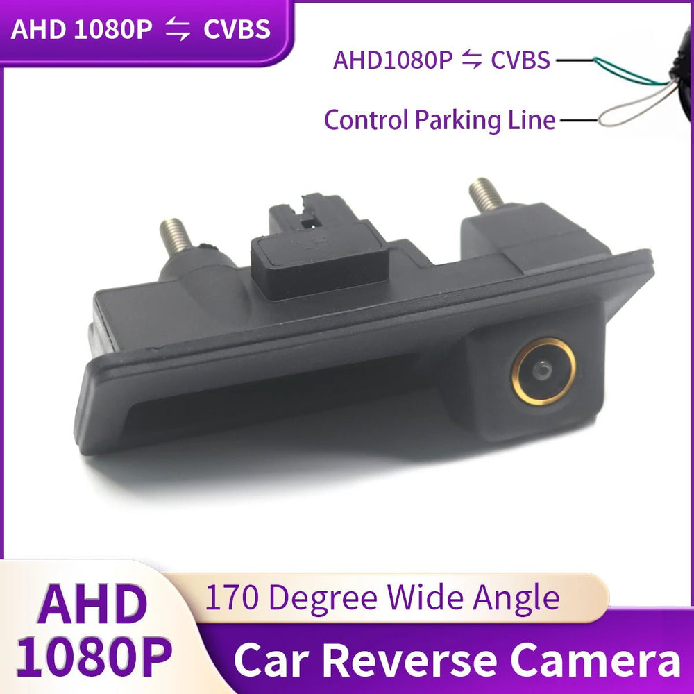 AHD 1080P Car Tailgate Handle Rear View Camera For VW Passat Golf Jetta Polo - stepyours.com