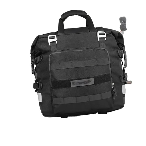 Rhinowalk Motorcycle Side Bag Fully Waterproof Inside 20L Expand 30L Universal Hook Saddle Bag With Removable Motorbike Luggage