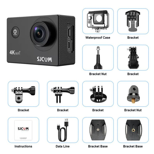 SJCAM SJ4000 Air Action Camera 4K Video 30m Waterproof 2.4G WiFi Sports Cam - stepyours.com