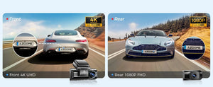 AZDOME 4K Dash Cam M550 Max GPS WiFi Car DVR 3.18Inch Screen Rear Cam - stepyours.com