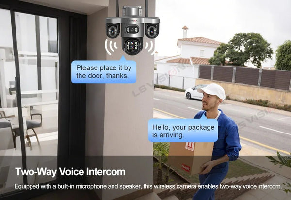 LS Vision 20MP Solar WiFi Surveillance Camera V380 Pro 10X Optical Zoom Outdoor - stepyours.com