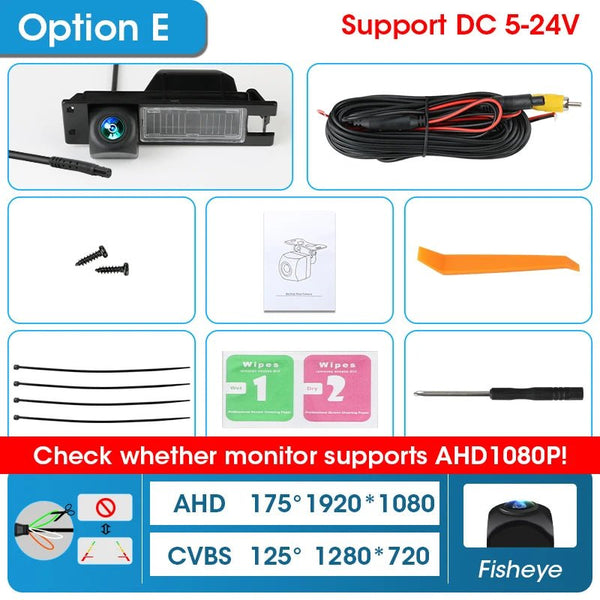 JMCQ AHD 1080P Car Rear View Camera 170 Degree Fisheye With Bracket For Opel - stepyours.com