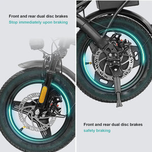 Compact Foldable E Bike - Detachable Battery — product view 4