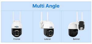 Hiseeu 4K 8MP Dual Lens PTZ WiFi IP Camera With 8X Zoom Night Vision Outdoor - stepyours.com
