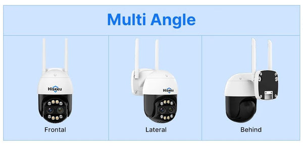 Hiseeu 4K 8MP PTZ WiFi IP Camera With 8X Zoom Night Vision And Smart Detection - stepyours.com
