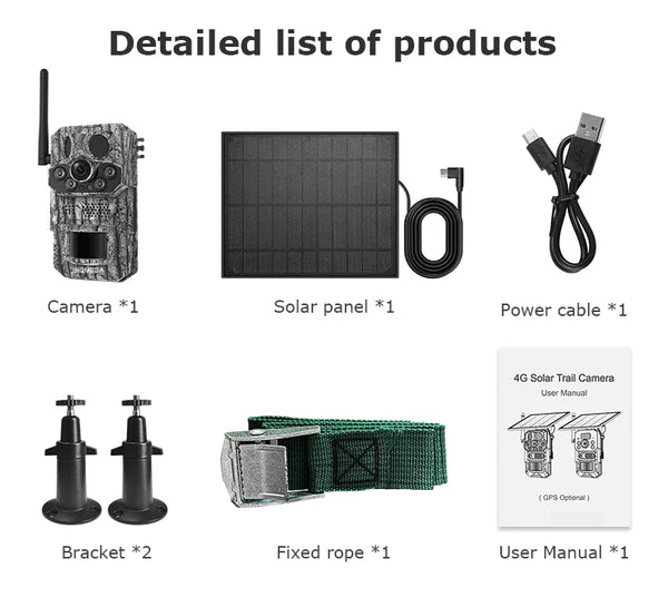 INQMEGA4G Solar Trail Camera 2K Night Vision 5MP PIR Motion Activated - stepyours.com