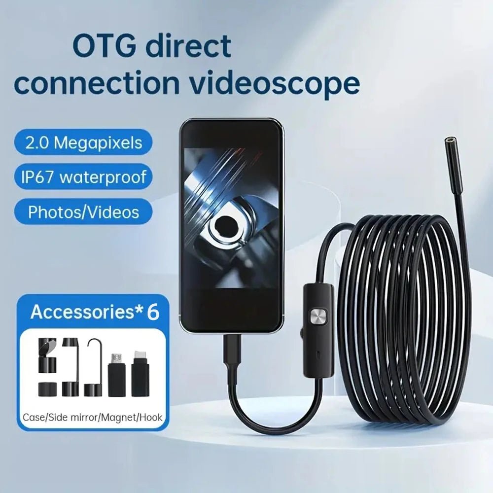 HD1920P Endoscope Camera - Type C Inspection For Car Sewer And Pipeline IP67 - stepyours.com