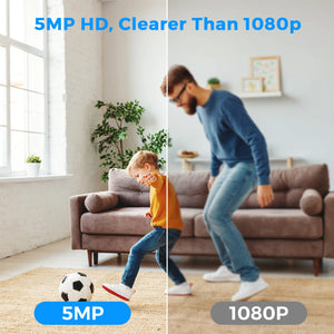 BESDER 5MP Mini Cube Camera - AI Human Detection and Two - Way Audio - stepyours.com