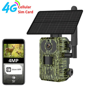 EU 4G Solar Trail Camera H10 - 4MP 2K Night Vision No Red Glow IP65 Outdoor - stepyours.com