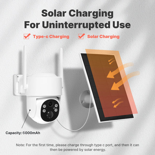 MOES Tuya Solar Powered 4G WiFi 4MP Security Camera With Color Night Vision - stepyours.com