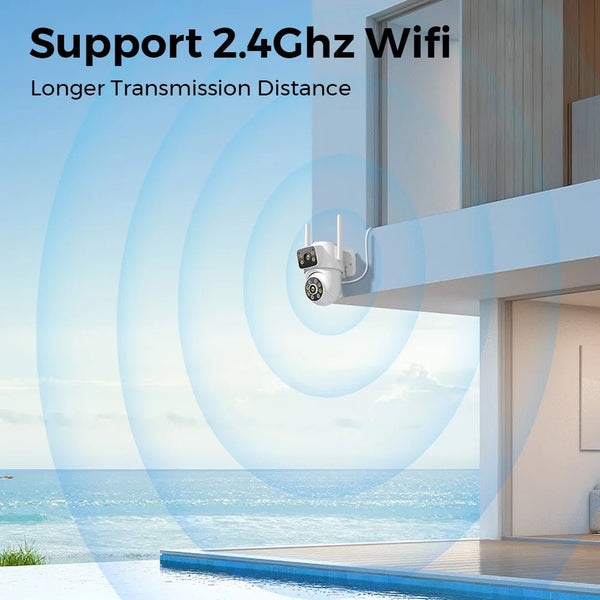 Besder 8MP WiFi PTZ Outdoor Camera With Auto Tracking Night Vision - stepyours.com