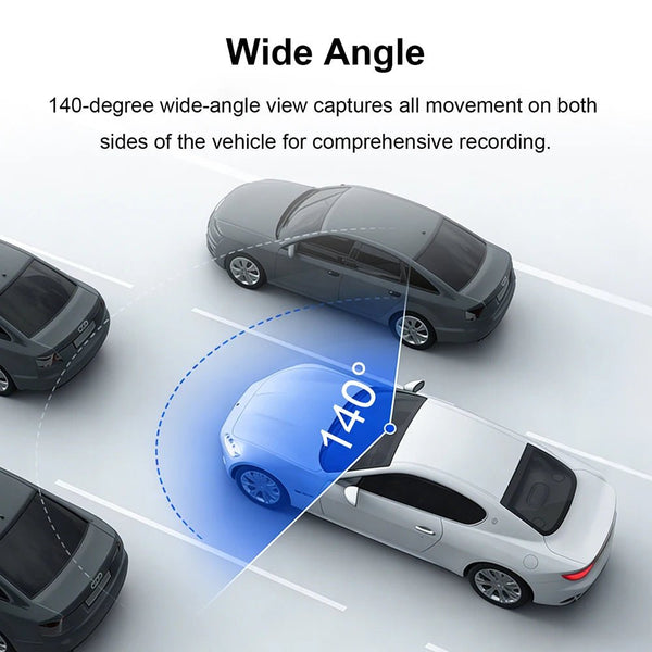 4K WiFi Car Dash Cam Dvr 24H Parking Monitor App Control Video Recorder - stepyours.com