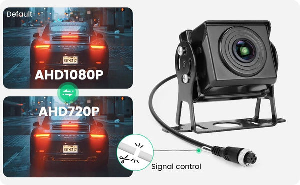 GreenYi 170 Degree AHD 1920x1080 Fisheye Car Bus Truck Rear View Camera - stepyours.com
