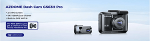 AZDOME 4K Dash Cam M550 Max GPS WiFi Car DVR 3.18Inch Screen Rear Cam - stepyours.com