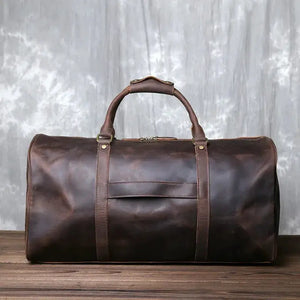 Durable Leather Duffel for Men's Travel — product view 2