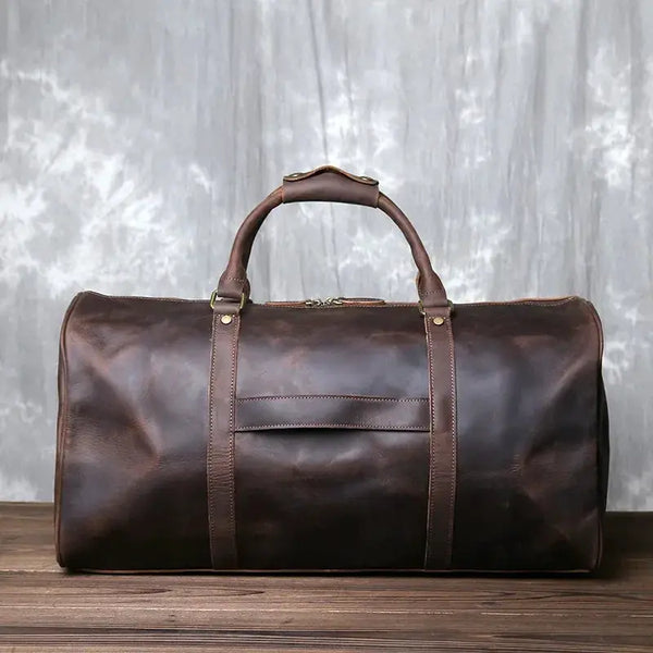 Durable Leather Duffel for Men's Travel — product view 2